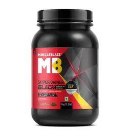 MuscleBlaze Super Gainer Black with Gaining Formula for Appetite, Digestion & Testo Blend for Muscle Mass Gain icon
