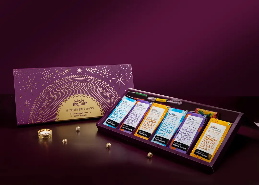 The Whole Truth Choti Festive box - Pack of 1 (6 Assorted Bars)