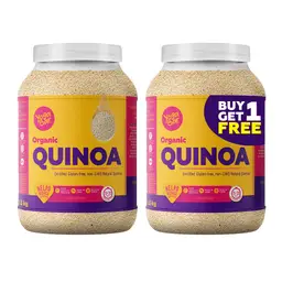 Yogabar Organic Quinoa - Certified Organic Gluten Free, Non-GMO (1.5kg) - Buy One Get One Free icon