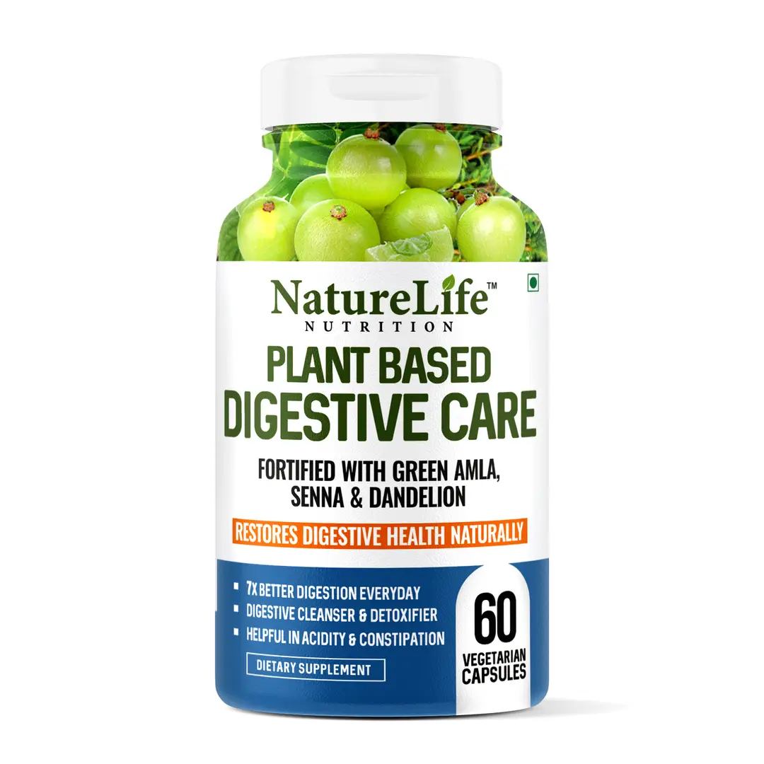 Nature Life Nutrition - Plant Based Digestive Care Fortified - Pack of 1 (60 Capsules)