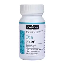 Kapiva Dia Free Capsules - With Gurmaar, Jamun, Giloy & Haldi - For Natural High Blood Sugar Control icon