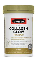 Swisse Beauty Collagen Glow Powder with Hydrolised Marine Collagen and Grape seed Extract icon