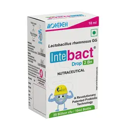 Dr. Morepen Intebact Drops 2BN CFU Probiotics Supplement for Digestive Health
