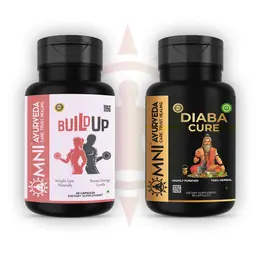 Omni Ayurveda - Build Up and Diabacure Capsule - for Muscle Growth icon