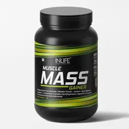 INLIFE - Muscle Mass Gainer With Whey Protein Powder Body Building Supplement (Chocolate 1kg) icon