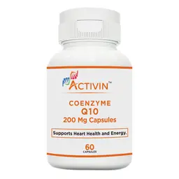 Activin Coenzyme Q10 200 mg for Supporting Heart, Vascular Health and Promotes Healthy Cellular Function 