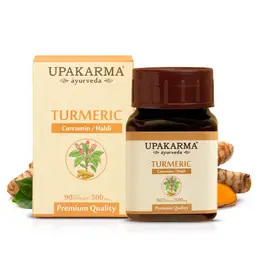 UPAKARMA Ayurveda Pure Herbs Turmeric | Curcumin | Haldi Extract Capsules to Boost Immunity and Strength, 500 mg 90 Veggie Capsules icon