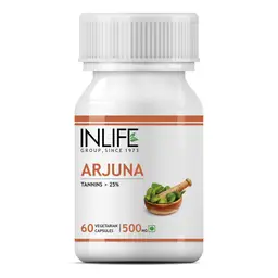 INLIFE - Arjuna Supplement 500 mg - 60 Vegetarian Capsules icon