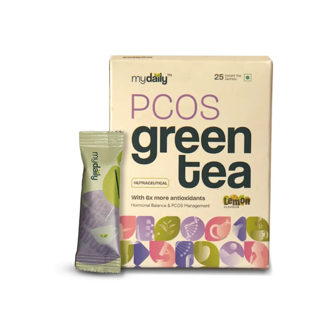 myDaily PCOS Green Tea for Hormonal Balance  - Pack of 1 (25 Sachets)