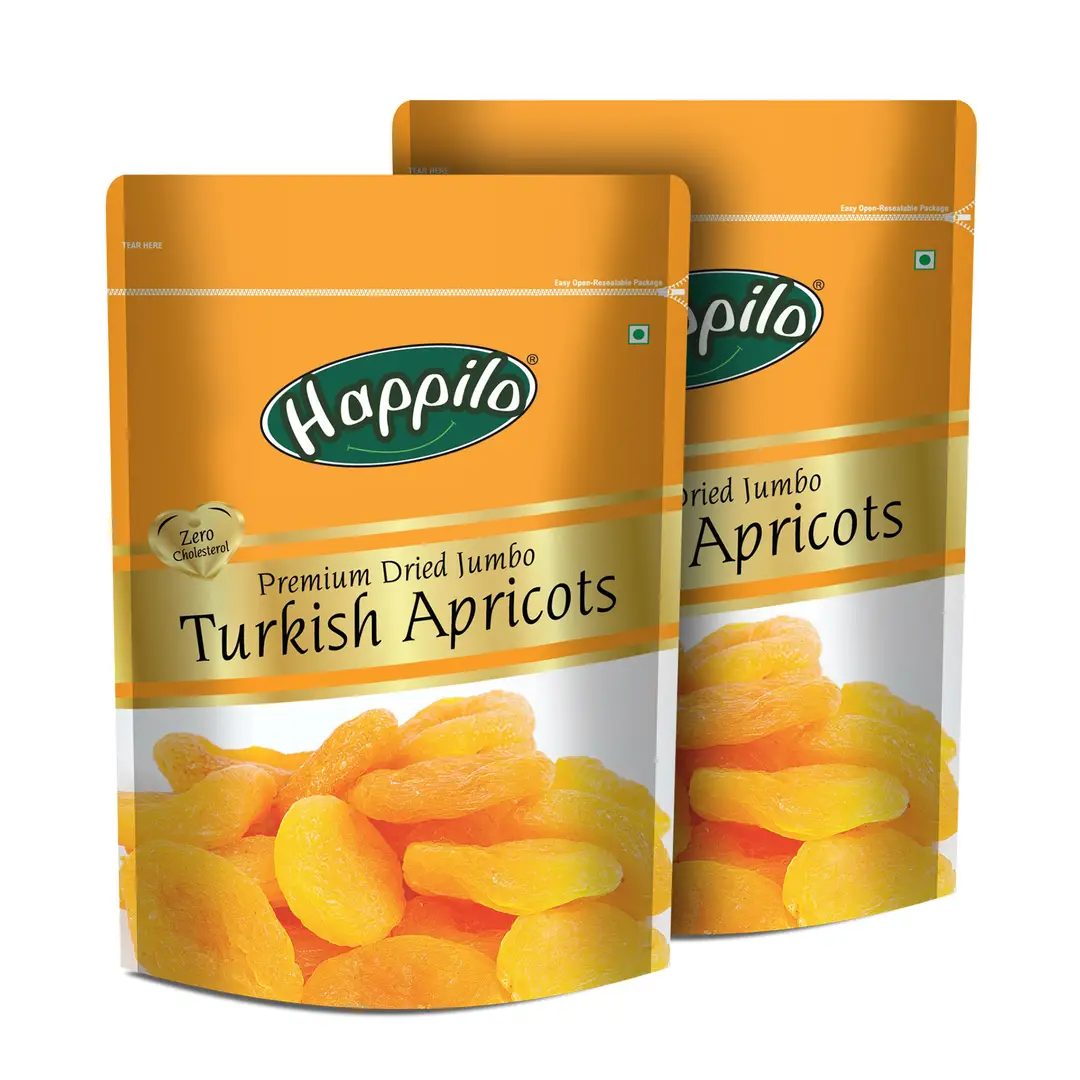 Happilo Premium Dried Turkish Apricots - Pack of 2 (400 gm)