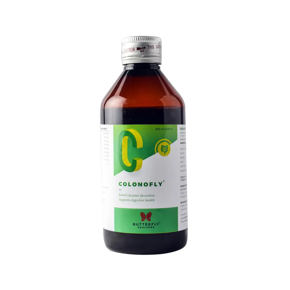 Butterfly Ayurveda - Colonofly Syrup - Constipation Relieving Ayurvedic Tonic - 200ml - 200ml
