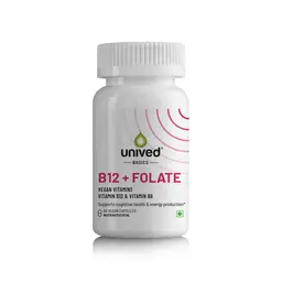 Unived -  Basics B12-Veg + Folate - With Organic Moringa Leaf Powder, Methyltetrahydrofolate - For Cognitive Health And Energy Production  icon