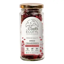 Ecotyl Dried Cranberries Seedless Dried Fruit for Healthy Snacking icon