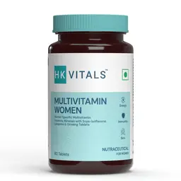 HealthKart -  HK Vitals Multivitamin for Women, With Zinc, Vitamin C, Vitamin D, Multiminerals & Ginseng Extract, Boosts Energy, Stamina & Skin Health, 60 Multivitamin Tablets icon