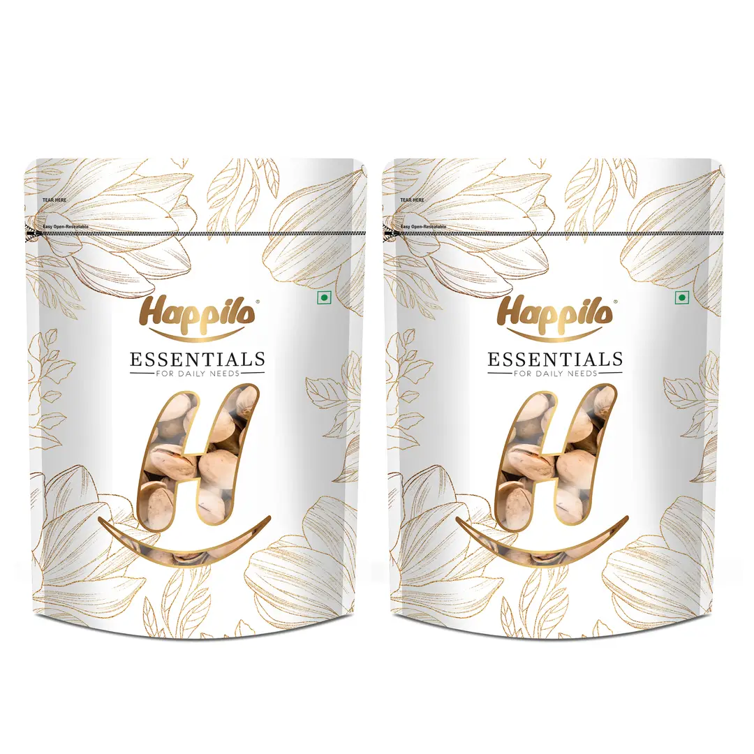 Happilo Essentials Californian Popular Pistachios - Pack of 2(400 gm)