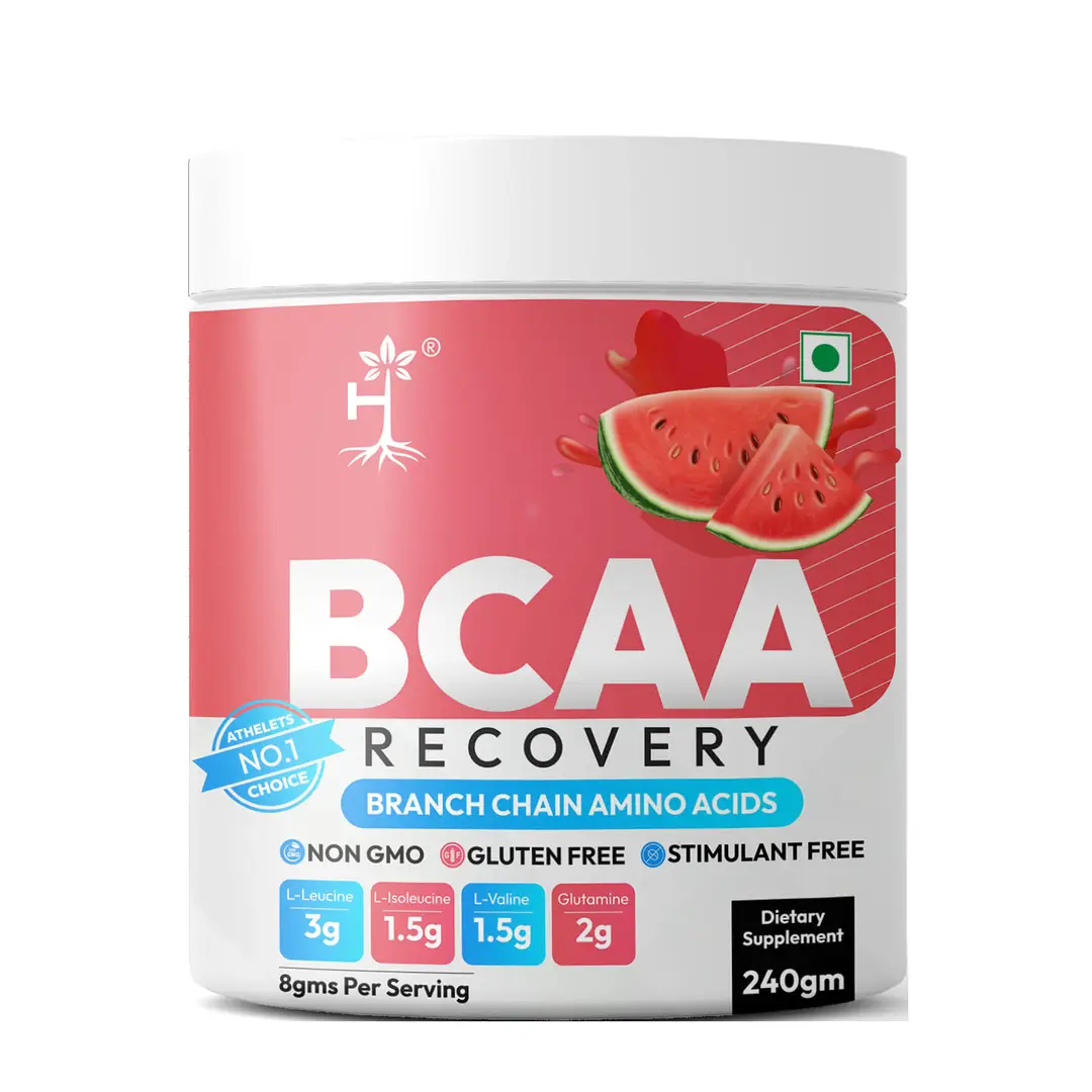 Humming Herbs High Potency Bcaa| Promotes Workout Endurance & Lean Muscle Growth - 240 gm