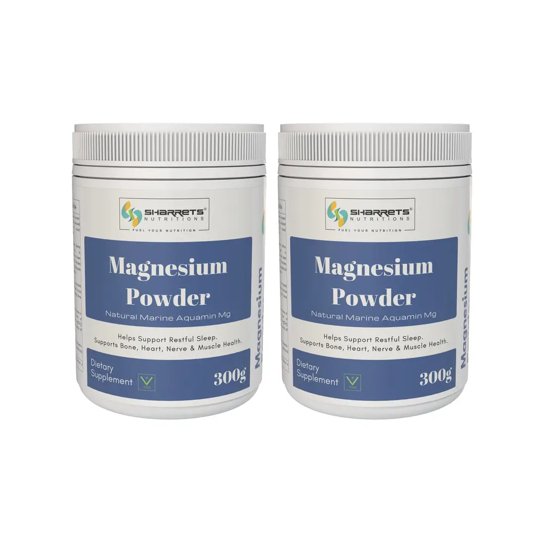 Sharrets Natural Marine Magnesium Powder for Bone, Nerve, Heart, Muscle Health and Sleep - 600 gm