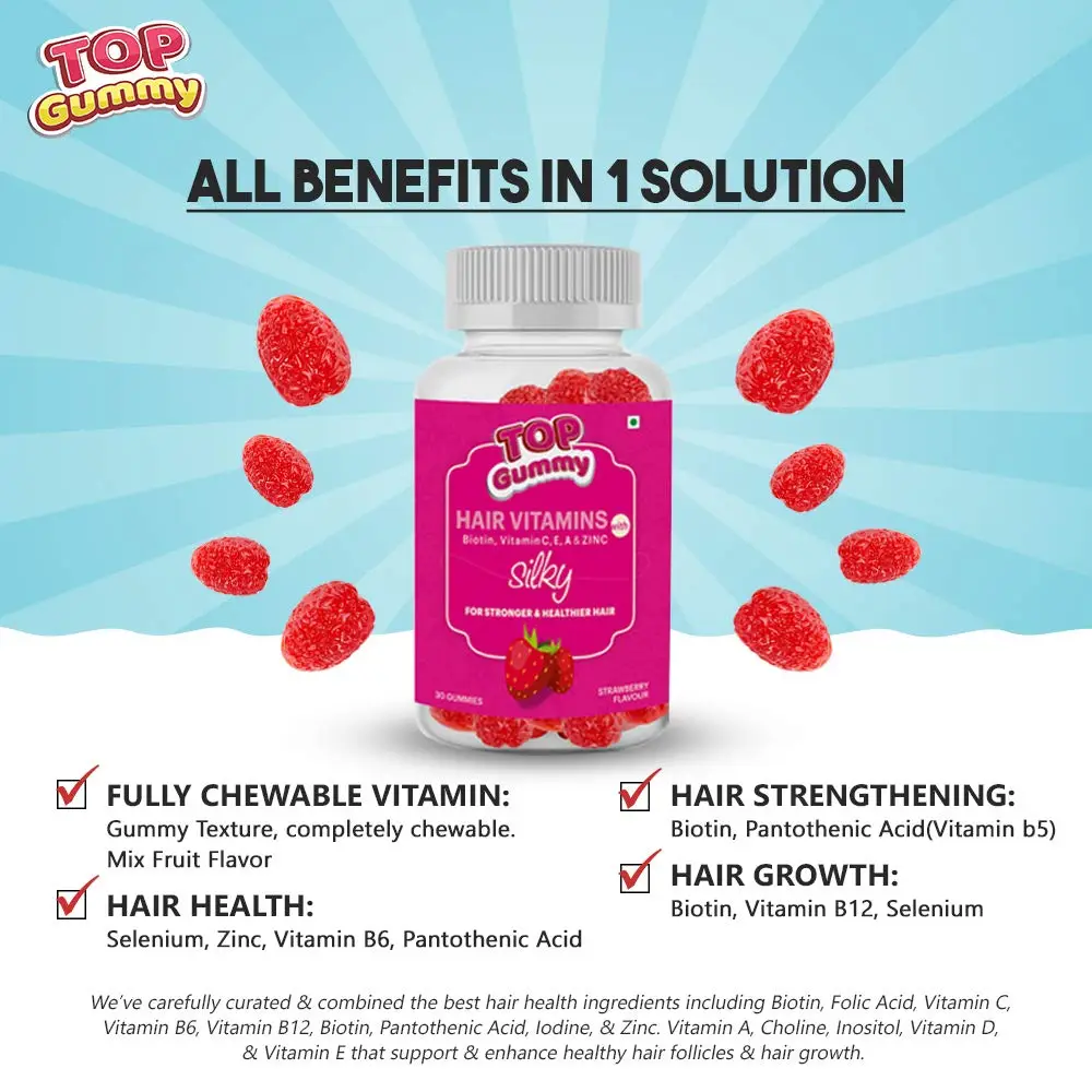 Hunny Bunny Hair Gummies, Complete Vitamins Formula (60 Count) – Hunny  Nutrition