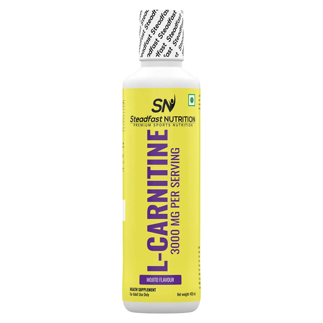 Steadfast Nutrition - L-Carnitine Liquid Supplement - with Vitamin B5 - for Boosting Performance and Endurance, Aids Muscle Recovery - Mojitho,450 ml