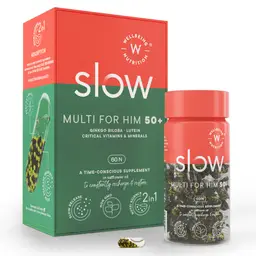 Wellbeing Nutrition Slow- Multivitamin for Him 50+ - with Ginkgo Biloba and Lutein - for Heart Health, Bone & Joint and Vision icon