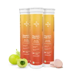 Setu - Vitamin C - Fizz, Amla Extract and Zinc - Boosts body’s defenses against pathogens & infections