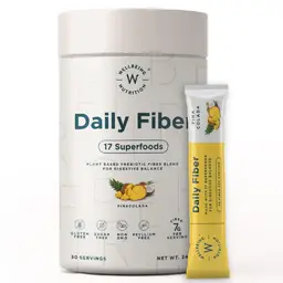 Wellbeing Nutrition - Daily Fiber - with Organic Prebiotic Digestive Fiber, Nuts, Seeds, Grains and Legumes - for Bloating, Gas, IBS, Weight Loss, Sugar Control icon