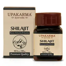 UPAKARMA Ayurveda Shilajit Extracts 100% Natural & Pure Shilajeet For Men - 90 Capsules icon