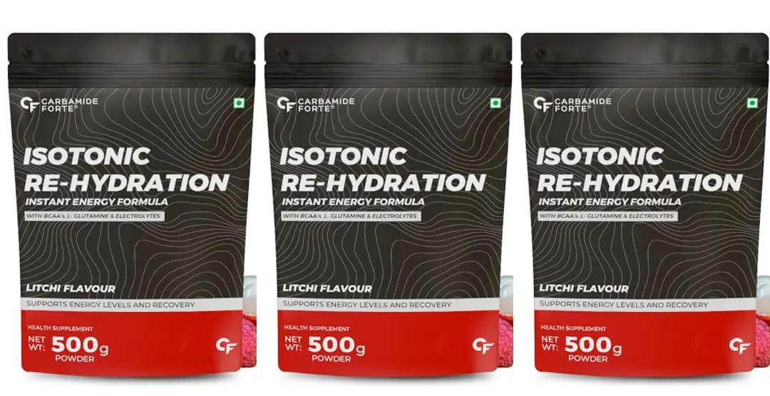 Carbamide Forte Isotonic Rehydration with added BCAA and L Glutamine for Energy Management - Litchi (1500 gm)