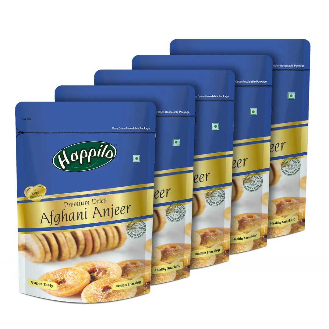 Happilo Premium Dried Afghani Anjeer - Pack of 5 (1000 gm)