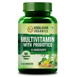Himalayan Organics Multivitamin with Probiotics & 45 ingredients - 180 Tablets icon