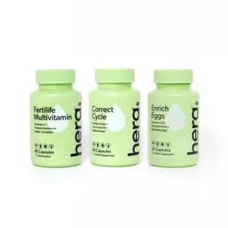 Hera - Fertility Care Pack - 150 Capsules - Fertilife Multivitamin, Coenzyme Q10 Antioxidant and Inositol Supplement - Fertility, Cycles and Eggs. icon
