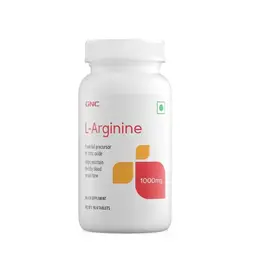 GNC L-Arginine 1000 mg | Fuels Muscle Growth | Boosts Nitric Oxide Production | Improved Oxygen Flow | Supports Heavy Training | Formulated in USA | 1000mg Per Serving | 90 Tablets icon