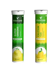 Zaocare Supergreen (15 Effervescent Tablets) & Calcium & Vitamin D3 (15 Effervescent Tablets) icon