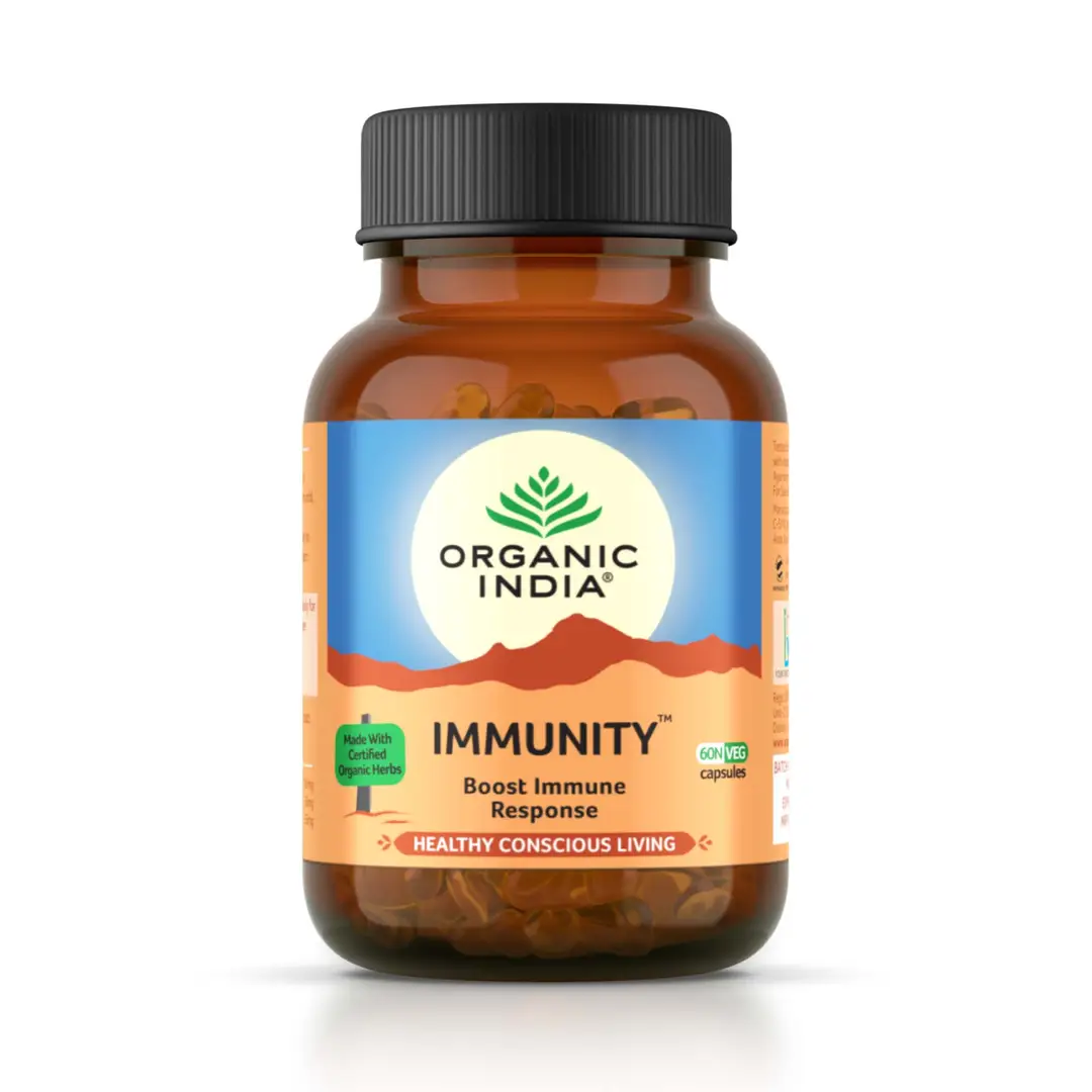 Organic India Immunity Capsules - Pack of 1 (60 Capsules)