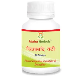 Maha Herbals -  Chitrakadi Vati - With Chitrakmool - For Potent Digestive Stimulant icon