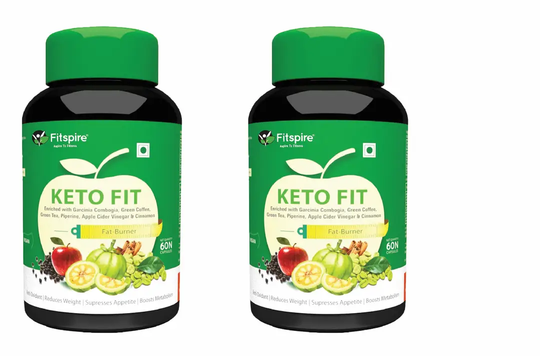 Fitspire Keto Fit with Green Tea & Green Coffee Extracts for Weight Management - Pack of 2 (120 Capsules)