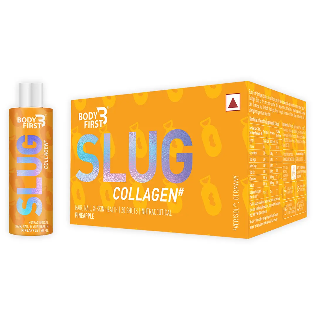 Bodyfirst Collagen Slug - Hair, Nail, & Skin Health - Pineapple (20 Shots)