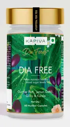 Kapiva Dia Free Capsules - With Gurmaar, Jamun, Giloy & Haldi - For Natural High Blood Sugar Control icon