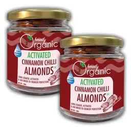 Honestly Organic Activated Cinnamon Chilli Almonds with Chili Powder, Cinnamon, Salt for Reducing The Risk Of Heart Disease And Diabetes icon