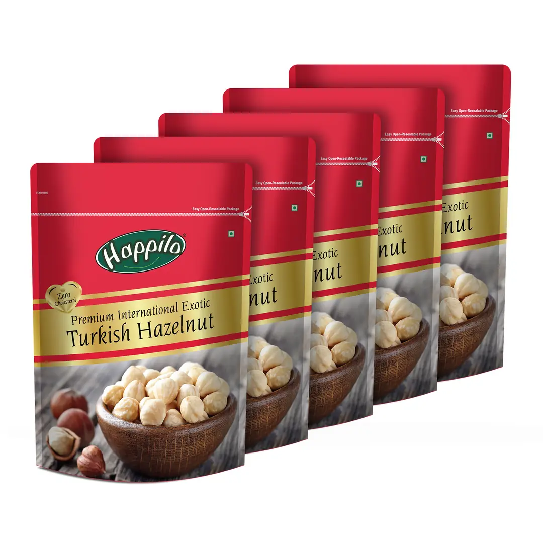 Happilo Premium International Exotic Hazel Nuts - Pack of 5 (750 gm)