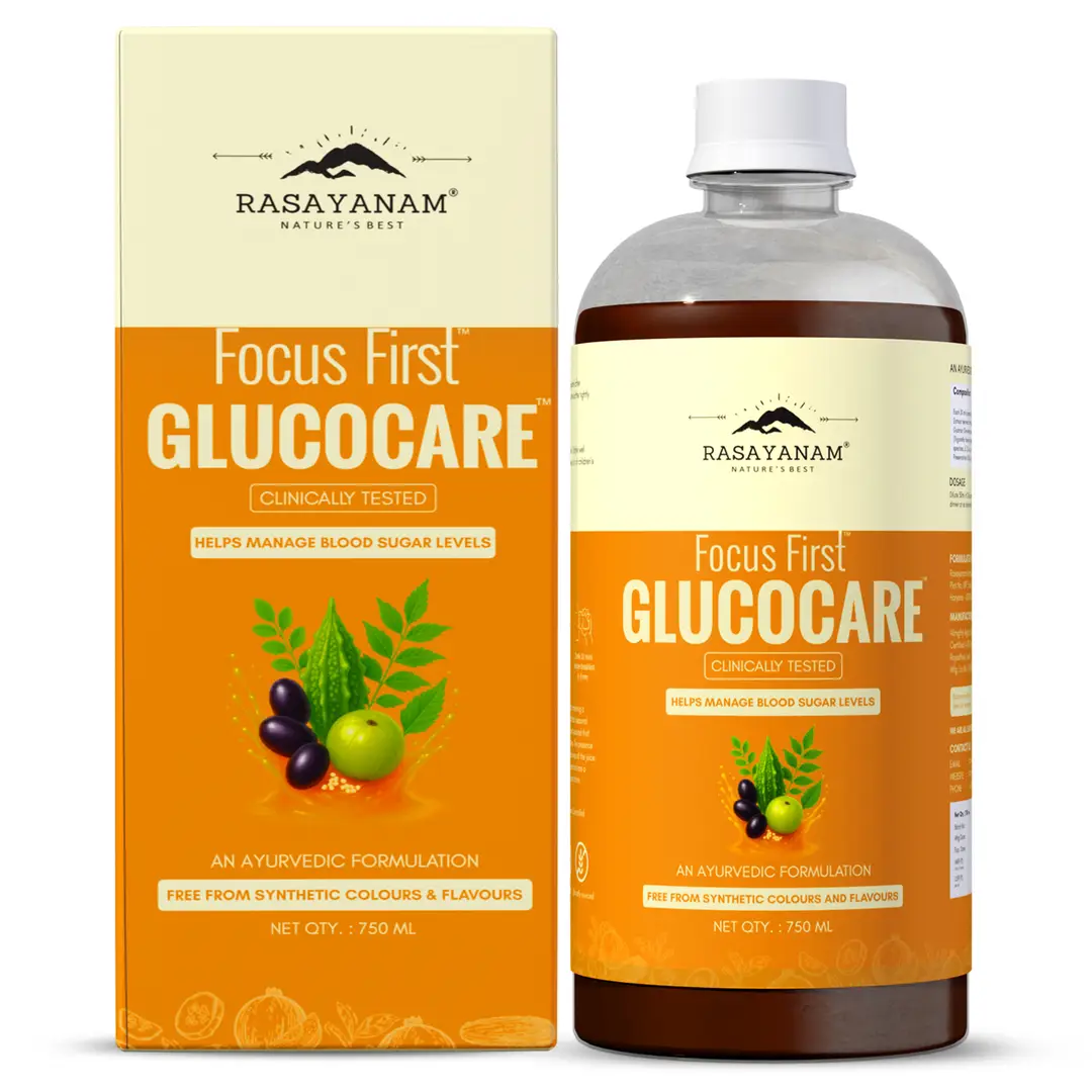 Rasayanam GlucoCare Juice - 750 ML for Diabetes Care | Helps Maintain Healthy Sugar Levels - 750 ml