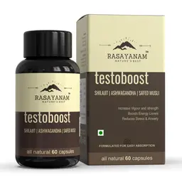 Rasayanam - Testoboost - Shilajit, Ashwagandha, Safed Musli Capsules icon