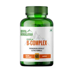 Divya Himalayan - Vitamin B Complex Vitamins B12, B1, B2, B3, B5, B6, B7, B9 | 60capsules icon