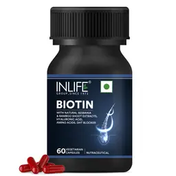 Inlife Biotin Supplement with Sesbania, Bamboo Shoot, Bhringraj for Hair Strengthening and Nourish Hair icon