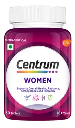 Centrum Women Multivitamin Tablets Veg | Biotin, 22 Vitamins & Minerals, Grape Seed Extract | Overall Health & Immunity icon