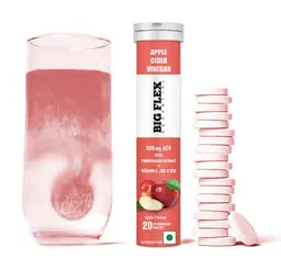 Bigflex Apple Cider Vinegar 500mg with Pomegrante Extract and Vitamin B6 and B12 for Weight Management