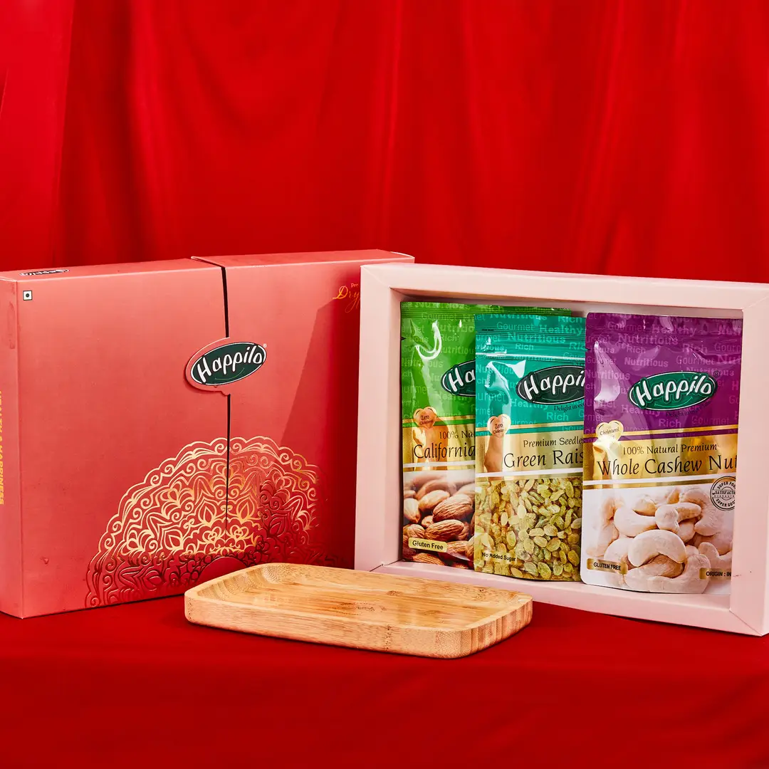 Happilo Dry Fruit Celebrations Gift Box - Butter Cup,200g