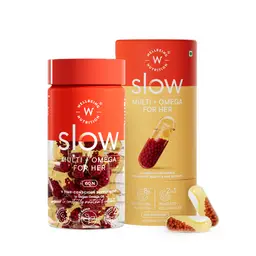 Wellbeing Nutrition Slow- Multivitamin for Her 18+ | 100% RDA of 22 Essential Vitamins & Minerals | Astaxanthin & Cranberry in Vegan Omega Oil | Energy, Immunity, Skin & Hair, PMS Support icon