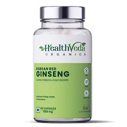 Health Veda Organics - Korean Red Ginseng for Boosting Immunity, brain functions and Vitality icon