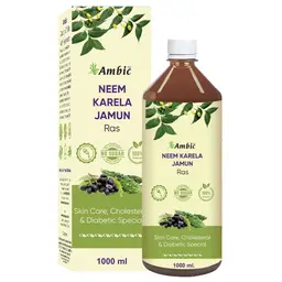 AMBIC Neem Karela Jamun Ayurvedic Juice Helps Maintain Healthy Sugar Levels I Skin & Diabetes Care- 1L icon